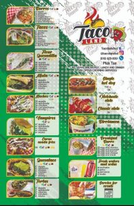 Taco Land Menu