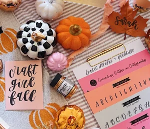 Pumpkin Calligraphy class